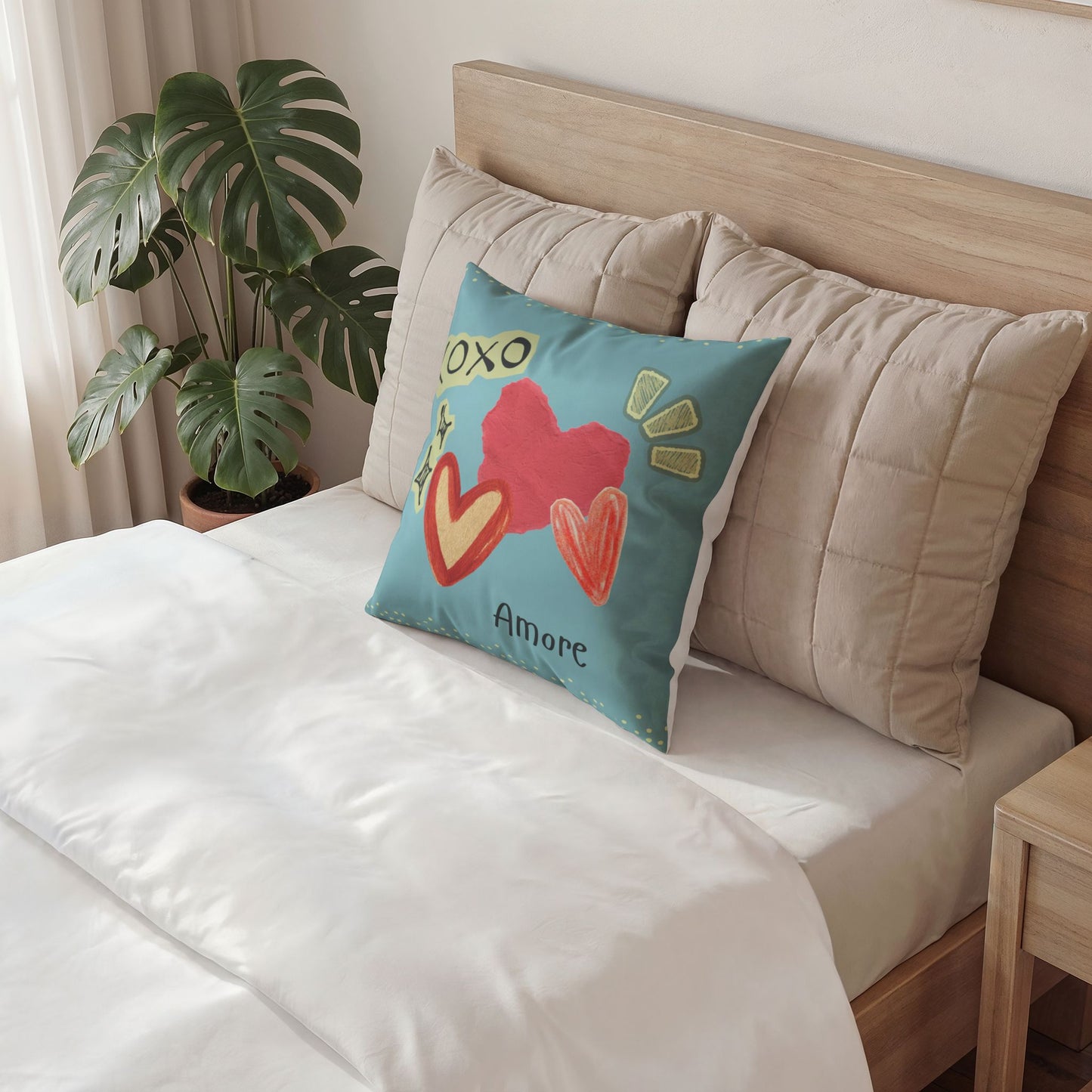 Amore Poly Velvet Pillow