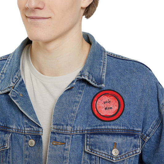 Your Mom Iron-On Patch, Fun Denim Jacket Accent, Gift for Mom, Unique Sewing Accessory, Custom Patch for Personalization