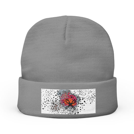 Embroidered Knit Beanie GenX | Cozy Winter Hat, Gift for Her, Unique Accessory, Outdoor Beanie, Fashionable Headwear