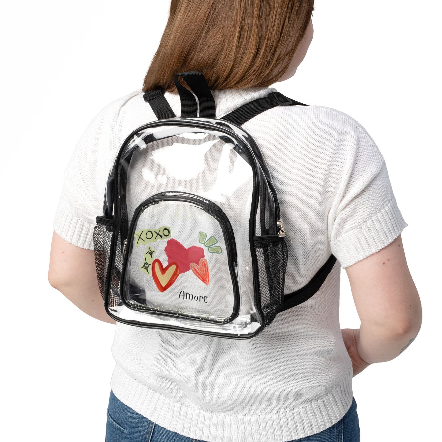 Amore XOXO Clear Stadium Backpack