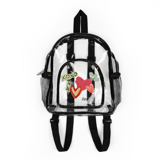 Amore XOXO Clear Stadium Backpack