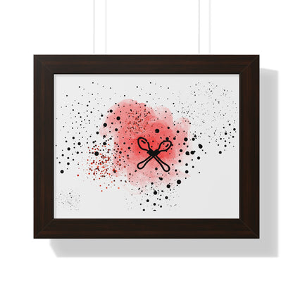 Wooden Spoon Survivor, GenX, Abstract Art Framed Poster, Modern Wall Decor, Unique Gift for Home, Art Print for Living Room, Boho Style Decor