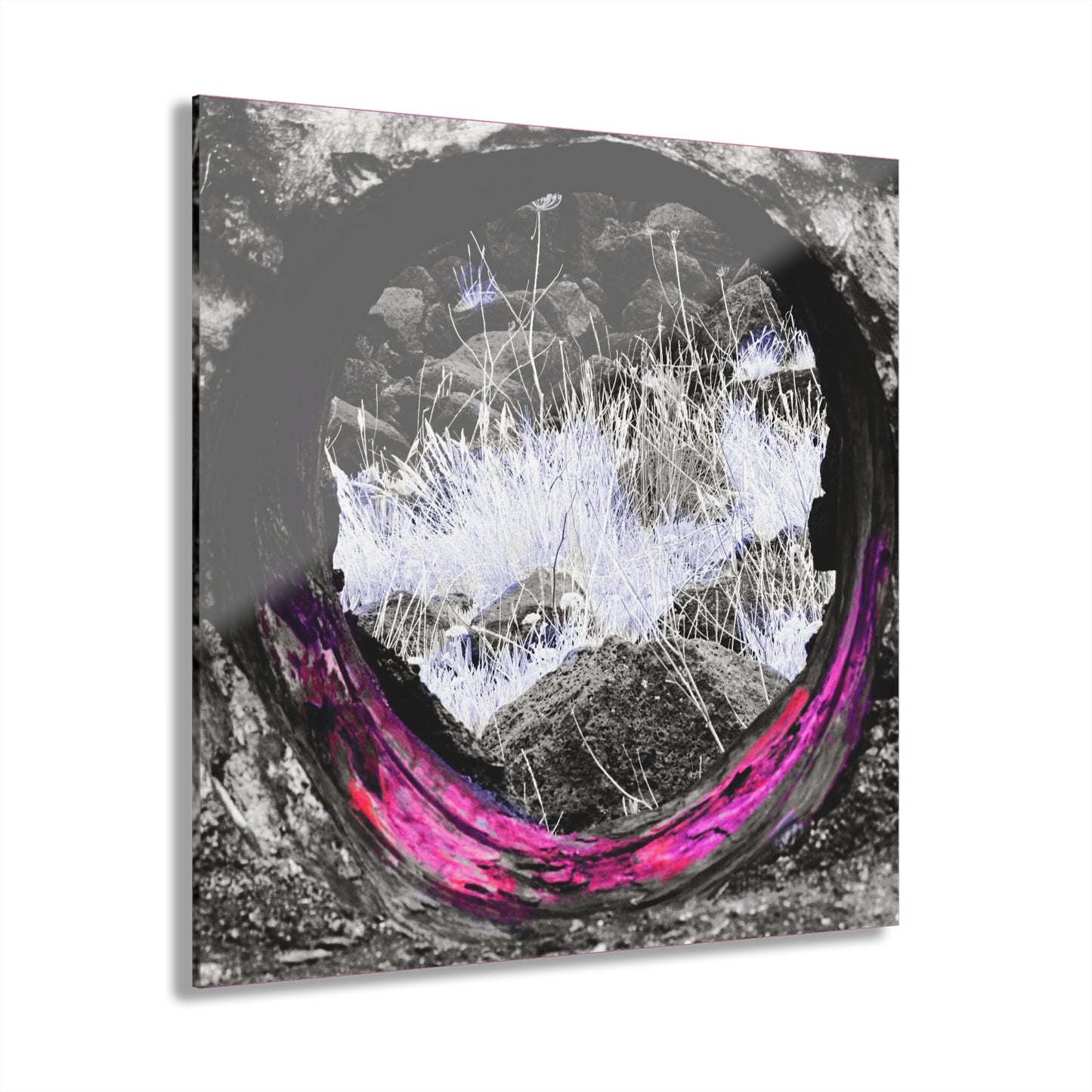 Through - Acrylic Print — Modern Wall Art with French Cleat Hanging