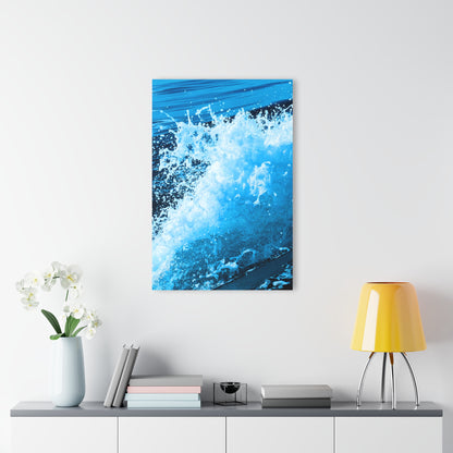 Blue Wake - Acrylic Wall Art - Framed Print with French Cleat Hanger
