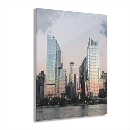 NYC Pink - Acrylic Print (French Cleat Hanging) — Modern Urban Wall Art