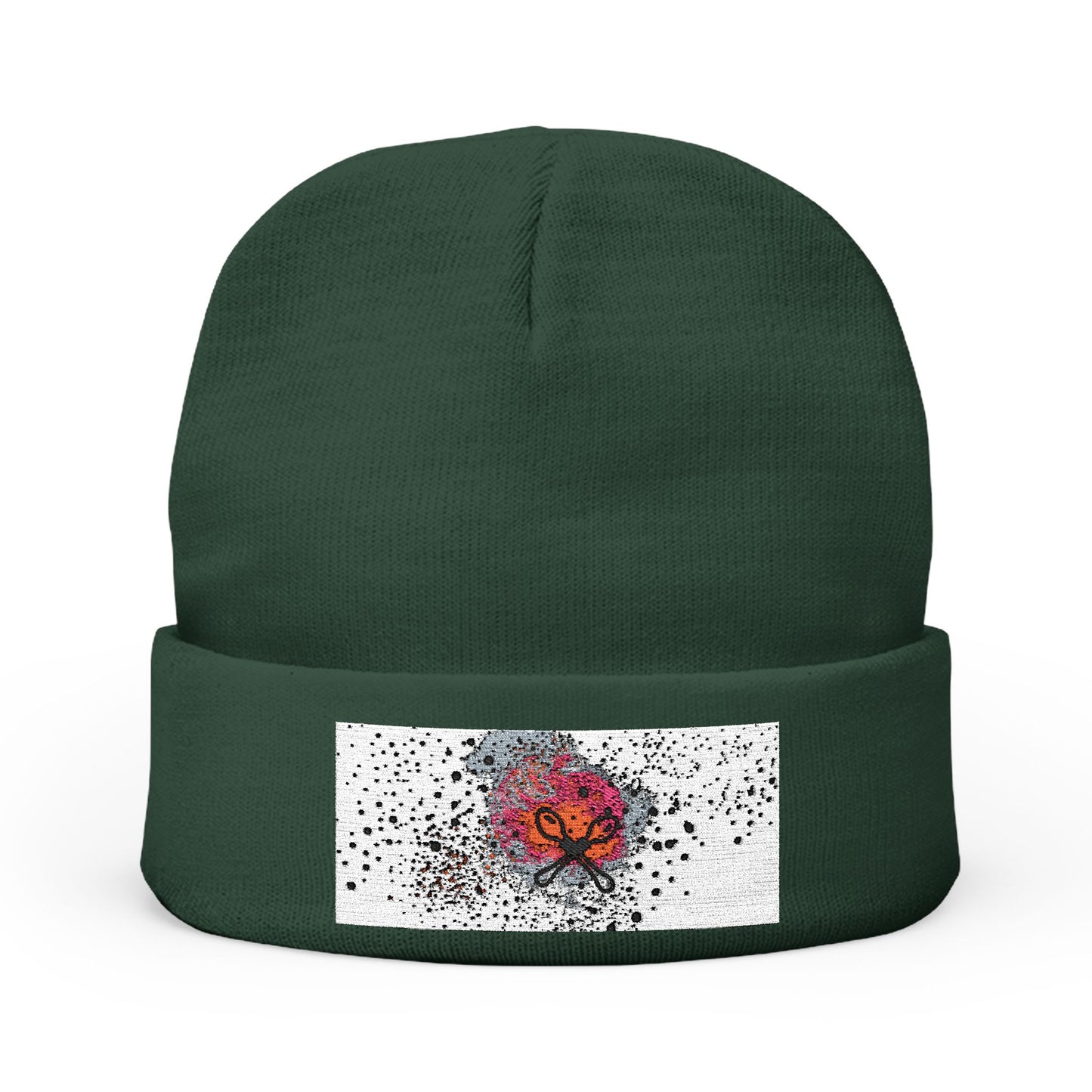 Embroidered Knit Beanie GenX | Cozy Winter Hat, Gift for Her, Unique Accessory, Outdoor Beanie, Fashionable Headwear