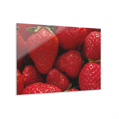 Fresh Strawberries - Acrylic Print (French Cleat Hanging) — Modern Urban Wall Art