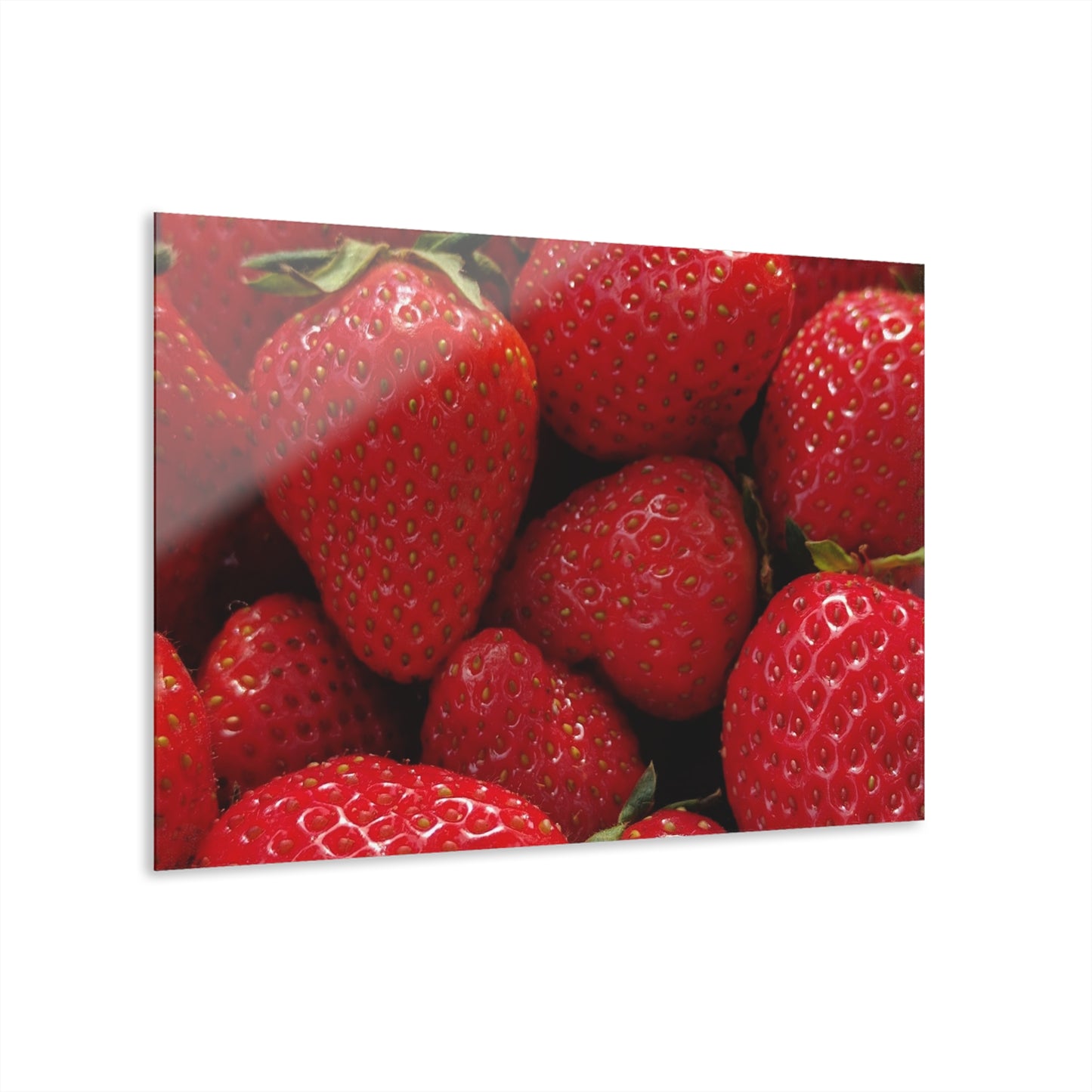 Fresh Strawberries - Acrylic Print (French Cleat Hanging) — Modern Urban Wall Art