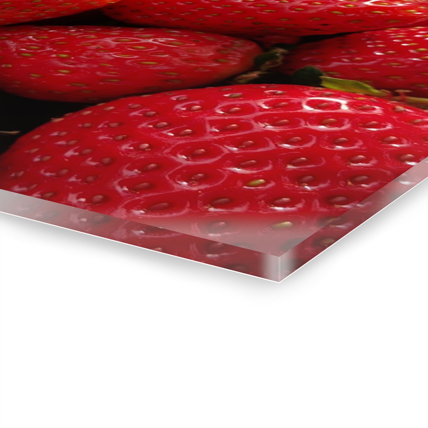 Fresh Strawberries - Acrylic Print (French Cleat Hanging) — Modern Urban Wall Art