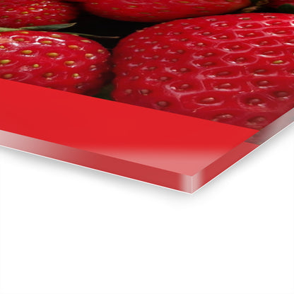 Fresh Strawberries - Acrylic Print (French Cleat Hanging) — Modern Urban Wall Art