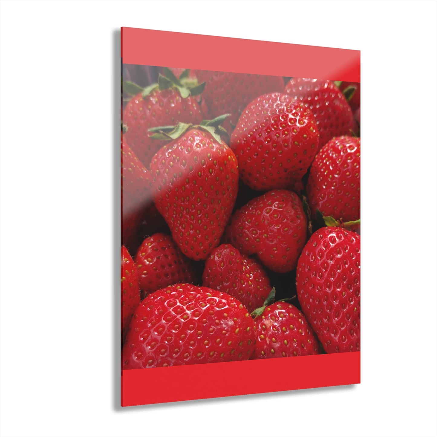 Fresh Strawberries - Acrylic Print (French Cleat Hanging) — Modern Urban Wall Art
