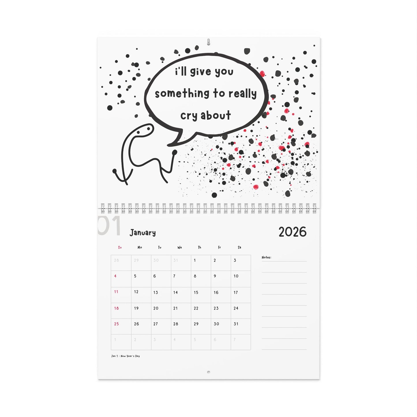 Wooden Spoon Survivor 2026 Wall Calendar