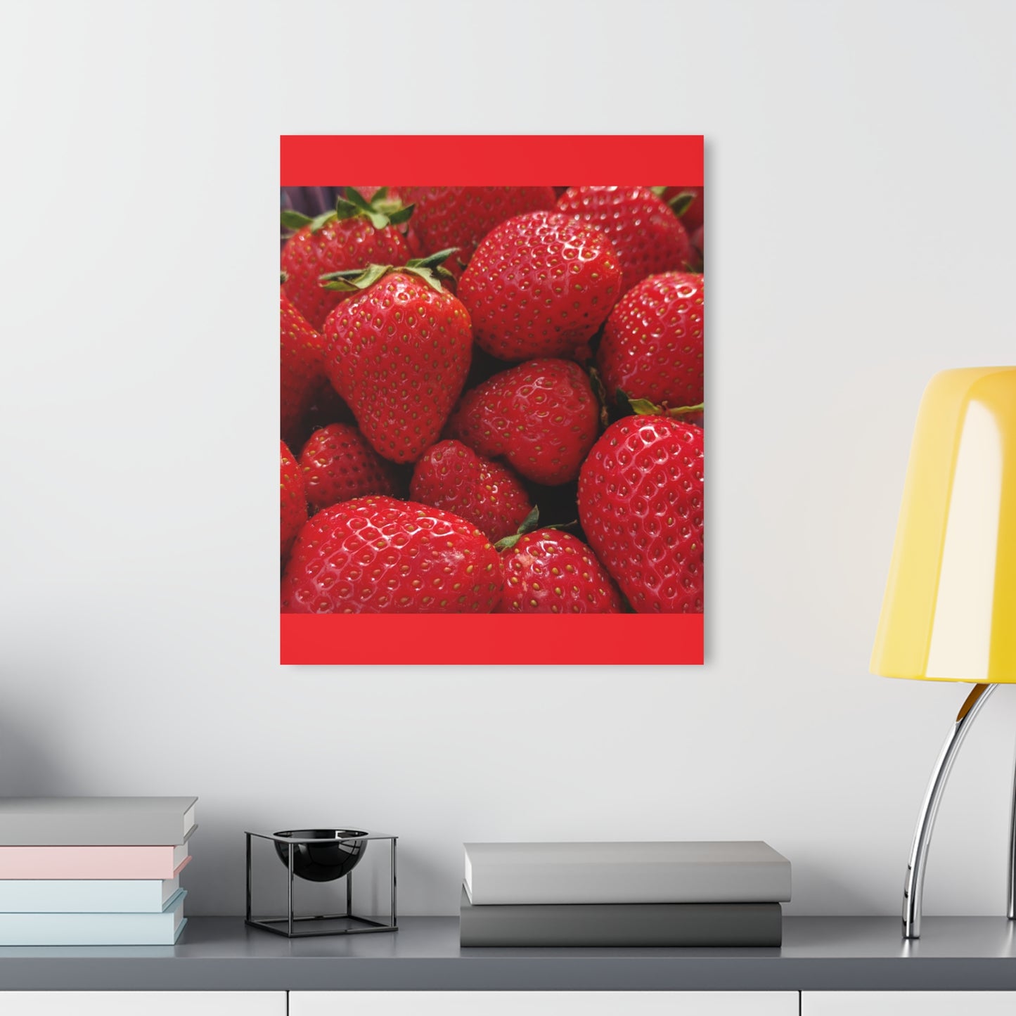 Fresh Strawberries - Acrylic Print (French Cleat Hanging) — Modern Urban Wall Art