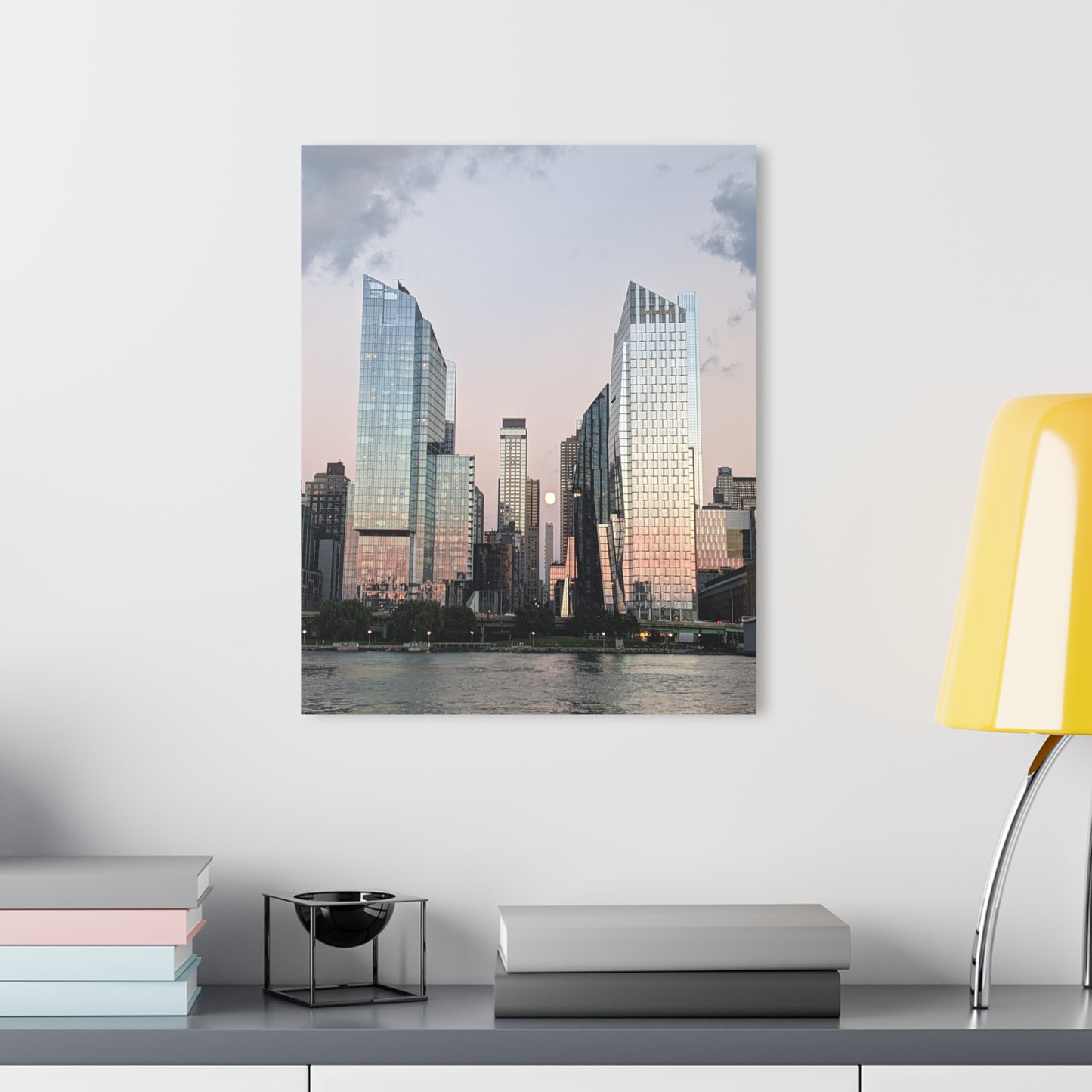 NYC Pink - Acrylic Print (French Cleat Hanging) — Modern Urban Wall Art