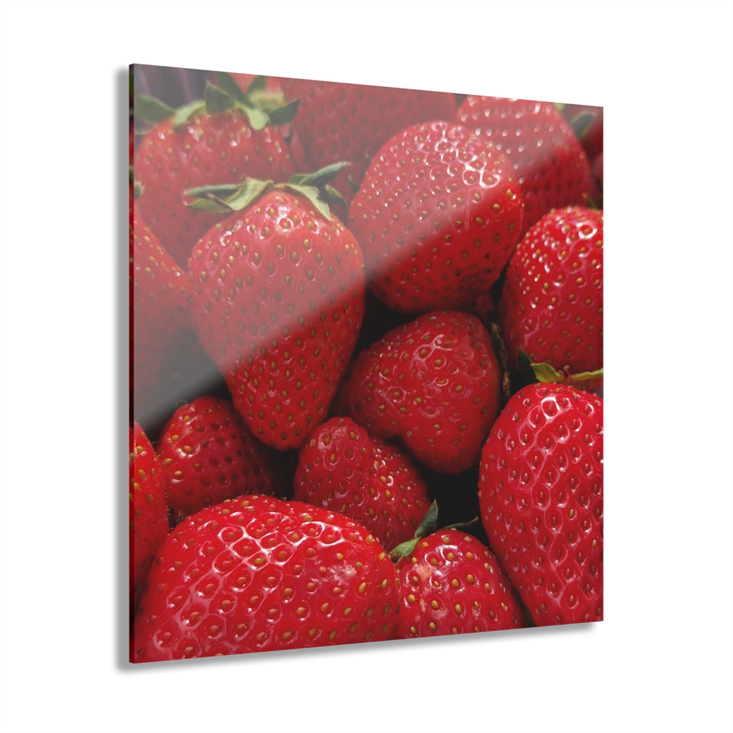 Fresh Strawberries - Acrylic Print (French Cleat Hanging) — Modern Urban Wall Art