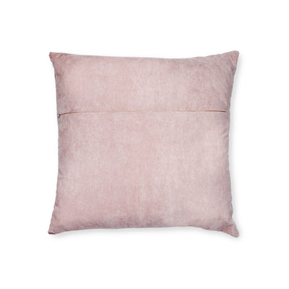 Amore Square Pillow - Pink Back