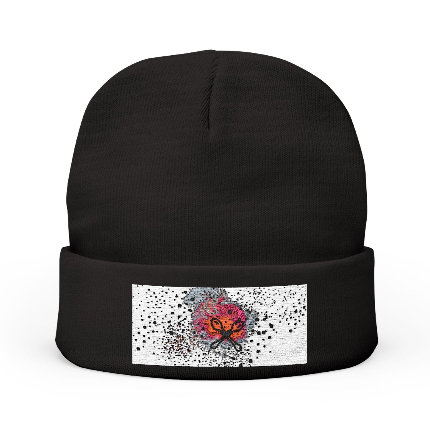 Embroidered Knit Beanie GenX | Cozy Winter Hat, Gift for Her, Unique Accessory, Outdoor Beanie, Fashionable Headwear