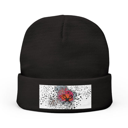 Embroidered Knit Beanie GenX | Cozy Winter Hat, Gift for Her, Unique Accessory, Outdoor Beanie, Fashionable Headwear