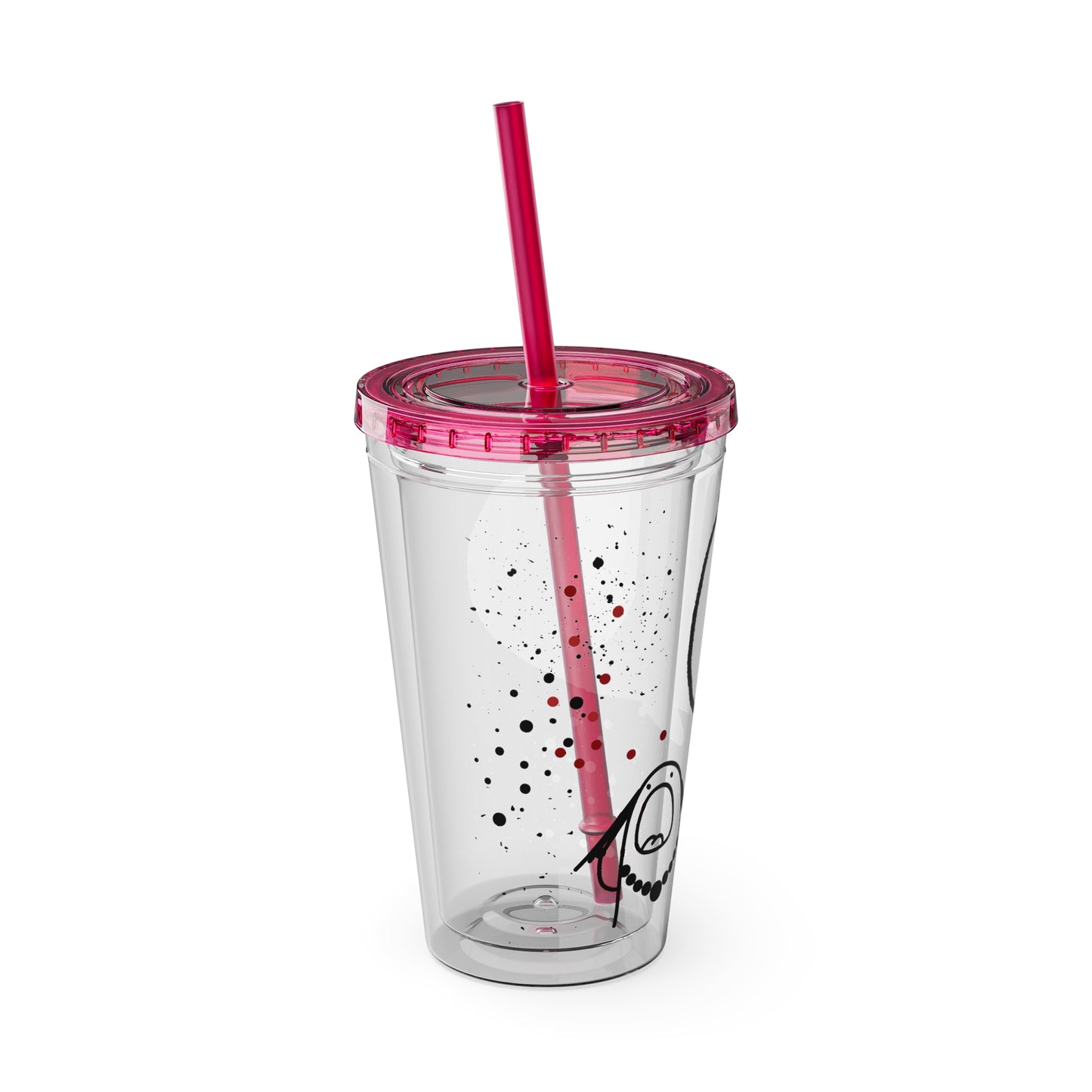 Funny Sunsplash Tumbler | 16oz Travel Cup for Moms | Humor Gift | Straw Included | Perfect for Daily Use or Parties