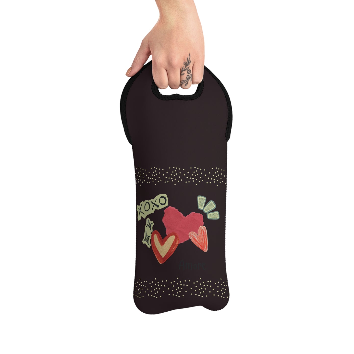 Amore XOXO Wine Tote Bag