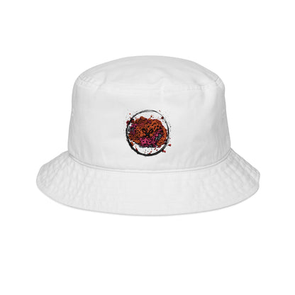 Bucket Hat, Wooden Cross Spoons and Blood Splatter