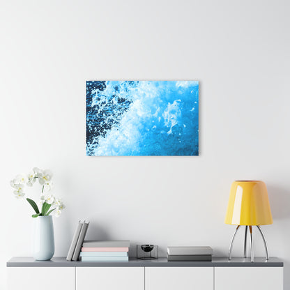 Blue Wake - Acrylic Wall Art - Framed Print with French Cleat Hanger