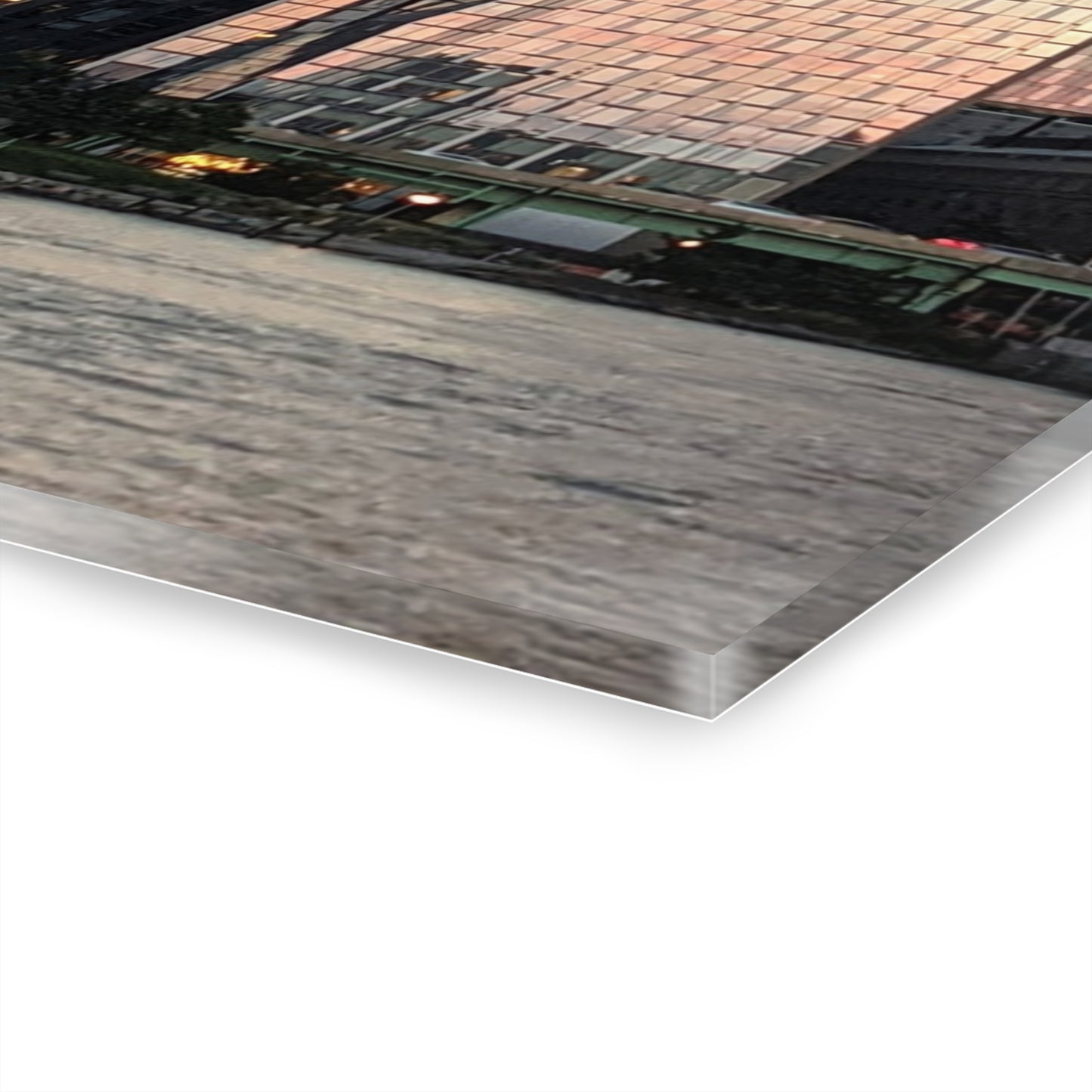 NYC Pink - Acrylic Print (French Cleat Hanging) — Modern Urban Wall Art