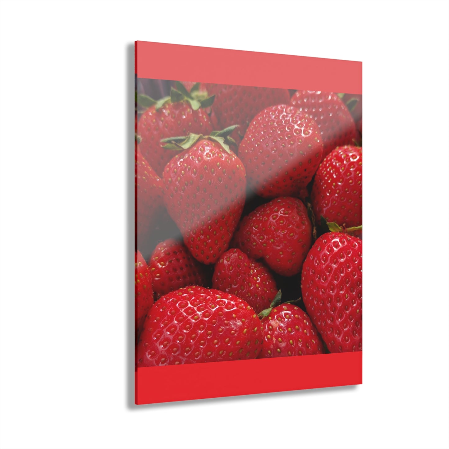 Fresh Strawberries - Acrylic Print (French Cleat Hanging) — Modern Urban Wall Art